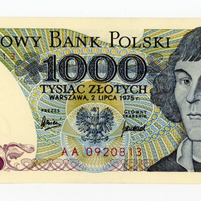 PRL, 1000 złotych 1975 AA. Rzadkie (L6)