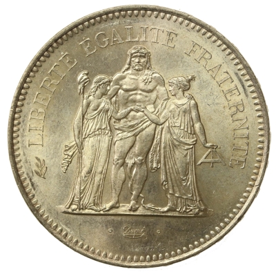 Francja, V Republika, 50 franków 1976